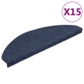 vidaXL Samolepiace nášľapy na schody 15 ks 65x22,5x3,5 cm modré
