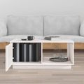 vidaXL Konferenčný stolík biely 80x50x35,5 cm borovicový masív