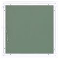 vidaXL Prístupový panel s hliníkovým rámom a sadrokartónom 400x400 mm