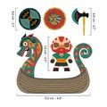 Arty Toys figúrka Viking Drak Barbarious na lodi