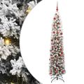 vidaXL Umelý vianočný stromček Zelená 180 cm PVC, oceľ a plast