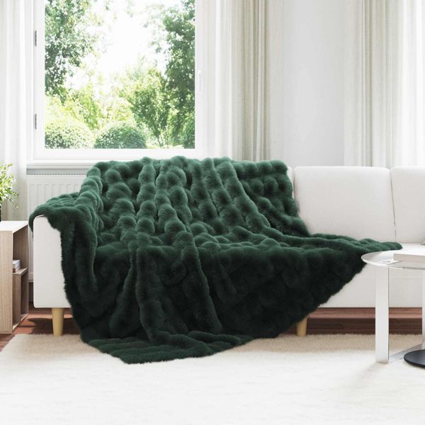 vidaXL Protisklzová deka z umelého králičieho kožúška Olite Polyester