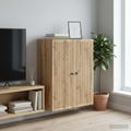 vidaXL Nástenná skrinka 66 x 34,5 x 90 cm Kompozitné drevo Dub artisan