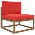 vidaXL Vankúš na vonkajšiu pohovku Polyester Červená 80 x 80 cm
