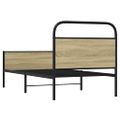 vidaXL Posteľný rám bez matraca 80x200 cm dub sonoma kompozitné drevo