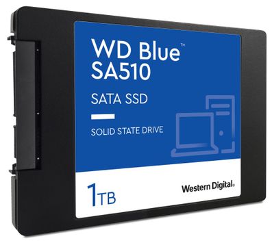 WD Blue SA510 POWERED BY SANDISK/1TB/SSD/2.5"/SATA/5R SSD disk, interný, 1TB, SATA III, 2,5", 7mm