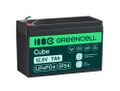 Green Cell LFPGC12V7AH CUBE LiFePO4 batéria 7Ah 12.8V 89.6Wh