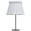 vidaXL Tienidlo na lampu biele Ø15x12 cm prútené