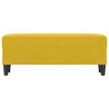 vidaXL Lavička žltá 100x35x41 cm zamat