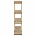 vidaXL Knižnica/deliaca stena dub sonoma 100x30x123,5 cm