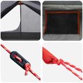 vidaXL Stan na batohovanie 222 x 85 x 125 cm Šedá a oranžová