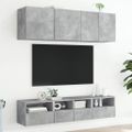 vidaXL TV nástenné skrinky 2 ks betónovo sivé 40x30x30 cm kompoz.drevo