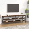 vidaXL TV skrinka hnedý dub 160x40x50 cm spracované drevo