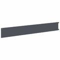 vidaXL Obrubník trávnika 20 ks 102 x 15 x 4 cm Oceľ Antracitová
