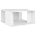 vidaXL Konferenčné stolíky 4 ks, biele 33x33x33 cm, kompozitné drevo
