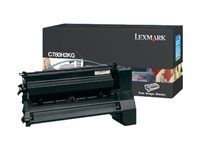 Vysoká výťažnosť - čierna - originálna - kazeta s farbivom LCCP - pre Lexmark C780dn, C780dtn, C780n, C782dn, C782dtn, C782n, X782e