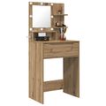 vidaXL Toaletné stolíky do spálne Remeselný dub 80 x 39,6 x 135 cm