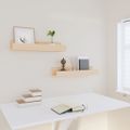vidaXL Nástenné skrinky 2 ks 50x12x9 cm masívna borovica