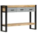 vidaXL Konzolový stolík 110x30x76 cm masívne hrubé mangovníkové drevo
