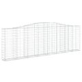 vidaXL Oblúkový gabionový kôš 400x30x120/140 cm pozinkované železo