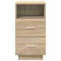 vidaXL Nočné stolíky 2 ks s 2 zásuvkami dub sonoma 36x36x68 cm