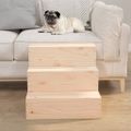 vidaXL Schody pre domáce zvieratá 40x37,5x35 cm masívna borovica