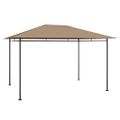 vidaXL Altánok 384x281x270 cm sivohnedý 180 g/m²