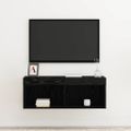 vidaXL Zostava TV skriniek 80 x 30 x 30 cm Čierny dub Kompozitné drevo