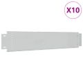 vidaXL Trávnikový lem 10 ks, pozinkovaná oceľ 100x20 cm