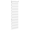 vidaXL Zebra roleta biela 50x150 cm šírka látky 45,9 cm polyester