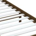 vidaXL Posteľný rám medový masívne drevo 75x190 cm malé jednolôžko