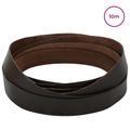 vidaXL Kožený remienok 1 Tmavohnedá 1000 x 3,5 cm Koža
