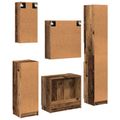 vidaXL Sada kúpeľňového nábytku 5 ks Staré drevo 64,5 x 33,5 x 59 cm