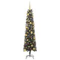 vidaXL Umelý vianočný stromček Zelená 180 cm PVC, plast a oceľ