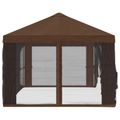 vidaXL Kryt altánku s bočnými stenami Hnedá 600,5 x 300,5 cm Polyester