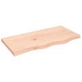 vidaXL Stolová doska 80x40x(2-4) cm neošetrený dubový masív