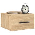 vidaXL Nástenné nočné stolíky 2 ks dub sonoma 35x35x20 cm