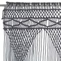 vidaXL Záclona macrame antracitová 140x240 cm bavlna