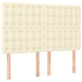 vidaXL Boxspring posteľ s matracom krémová 140x190 cm umelá koža