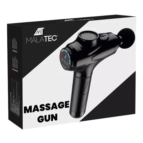 Masážna pištoľ s nadstavcami MALATEC 23575, kufrík Masážní pistole s nástavci MALATEC 23575, kufřík