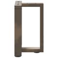 vidaXL Nohy konferenčného stolíka v tvare T, 2 ks, čierne, 38x25x(42-43) cm, oceľ