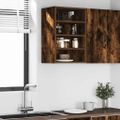 vidaXL Závesná skrinka “Riga” Dub dymový 40x29,5x60 cm