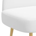 vidaXL čalúnená lavica so spätným opierkom Biela 110 x 60 x 76 cm