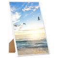vidaXL Fotorámiky na stôl, koláž 5 ks, biele 15x21 cm, MDF