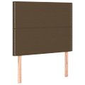 vidaXL Posteľný rám boxsping s matracom hnedý 80x200 cm látka