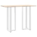 vidaXL Nohy barového stola v tvare T, 2 ks, biele, 40x35x(110-111) cm, oceľové