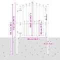 vidaXL Plotová brána EMMEN s hrotmi oceľ 104x109,5 cm zelená
