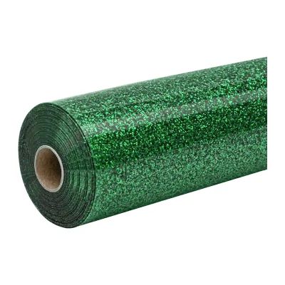 HTVRONT – trblietavá fólia na termotransfer, 30,5 cm x 90 cm (zelená)