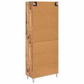 vidaXL Highboard 2 ks Staré drevo 69,5 x 34 x 180 cm Kompozitné drevo