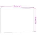 vidaXL Nástenná magnetická tabuľa biela 30x20 cm tvrdené sklo